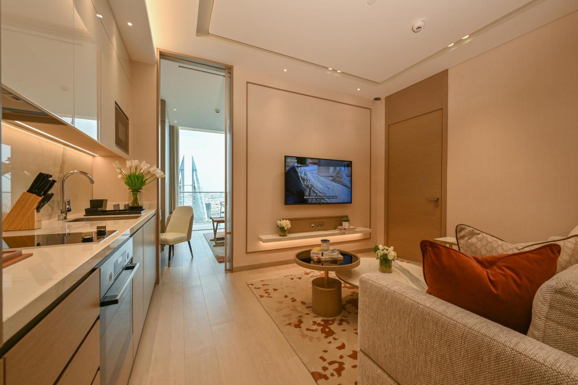 Onyx Rotana Hotel Manama Ngoại thất bức ảnh Interior of a typical apartment